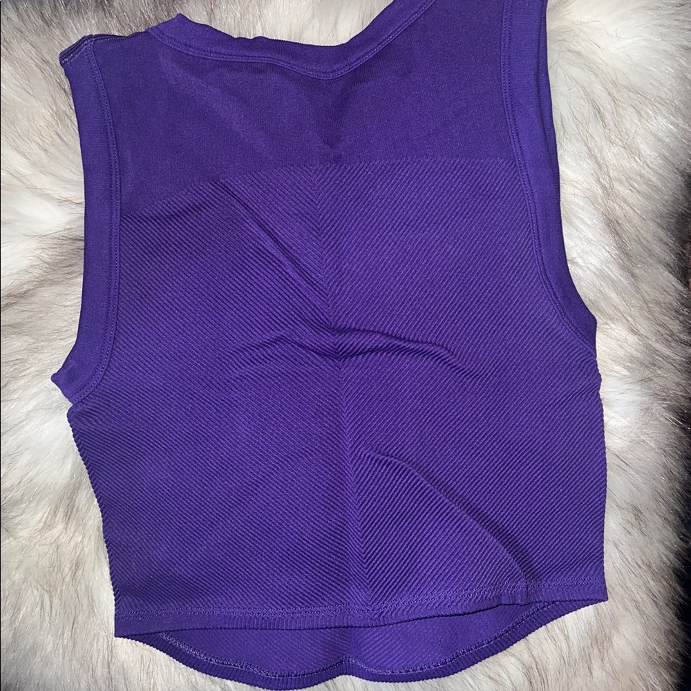 NWOT Free People Movement Free Throw Muscle Tank in Champion Purple - Picture 9 of 9